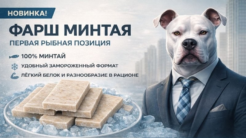 🐟 Новинка! Фарш минтая — рыбная позиция на pitmeat.ru
